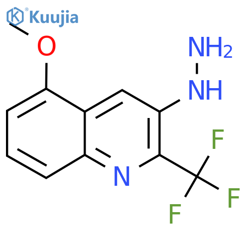 3-Hydrazinyl-5-methoxy-2-(trifluoromethyl)quinoline structure