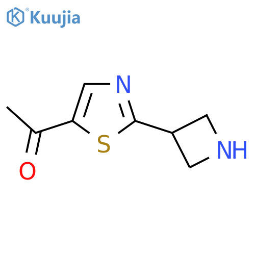 1-[2-(Azetidin-3-yl)-1,3-thiazol-5-yl]ethan-1-one structure