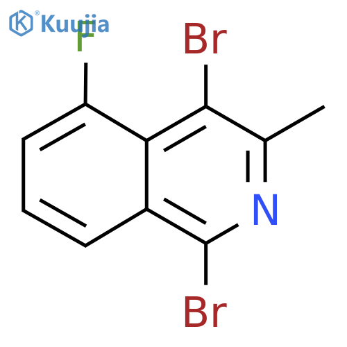 Isoquinoline, 1,4-dibromo-5-fluoro-3-methyl- structure