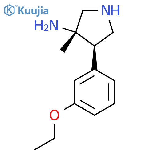 rac-(3R,4S)-4-(3-ethoxyphenyl)-3-methylpyrrolidin-3-amine structure