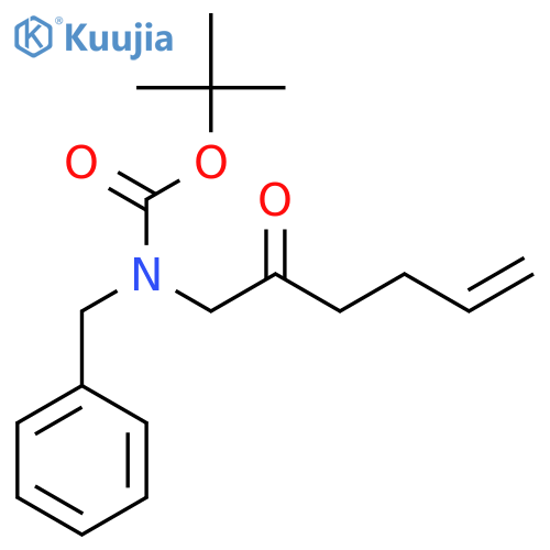 tert-butyl N-benzyl-N-(2-oxohex-5-en-1-yl)carbamate structure