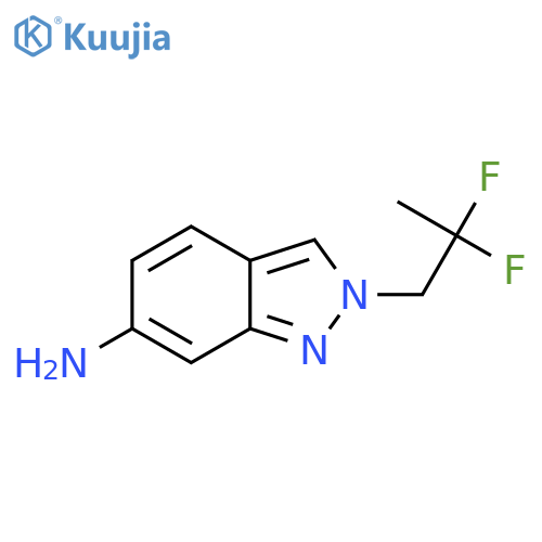 2-(2,2-difluoropropyl)-2H-indazol-6-amine structure