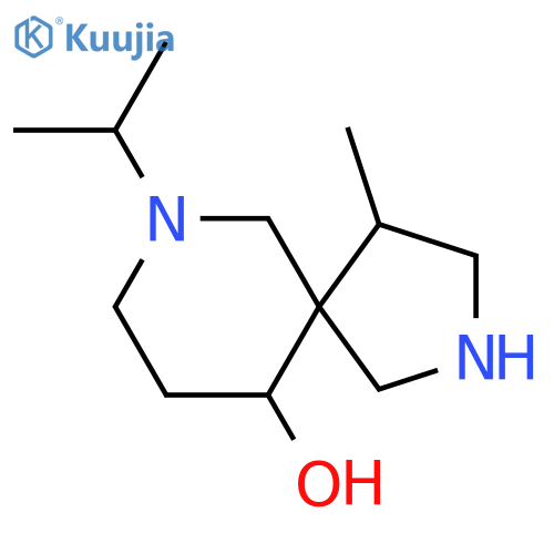 4-methyl-7-(propan-2-yl)-2,7-diazaspiro4.5decan-10-ol structure