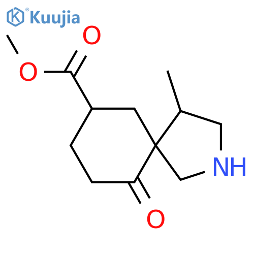 methyl 4-methyl-10-oxo-2-azaspiro4.5decane-7-carboxylate structure