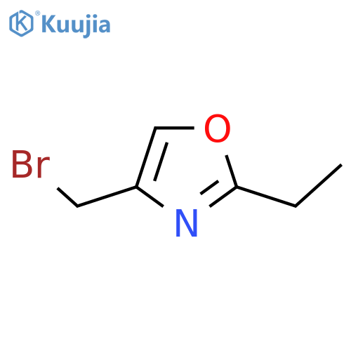 4-(Bromomethyl)-2-ethyloxazole structure