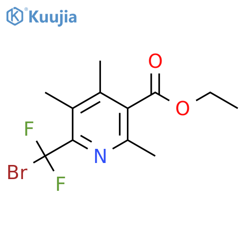 Ethyl 6-(bromodifluoromethyl)-2,4,5-trimethylpyridine-3-carboxylate structure