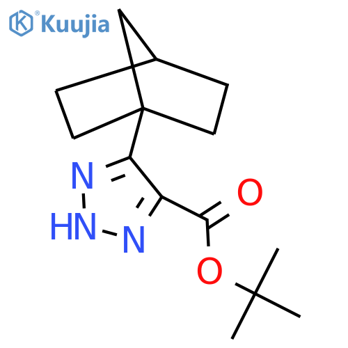 tert-butyl 5-{bicyclo[2.2.1]heptan-1-yl}-1H-1,2,3-triazole-4-carboxylate structure