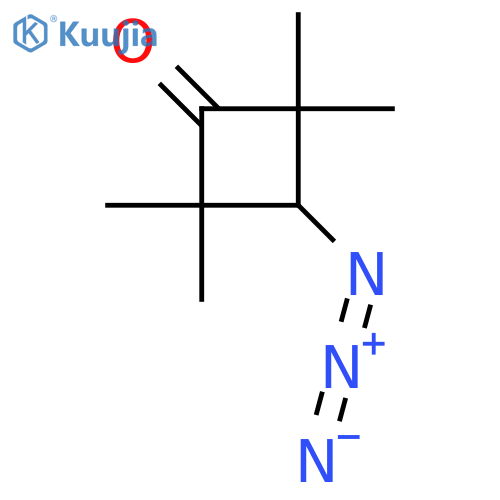 3-Azido-2,2,4,4-tetramethylcyclobutan-1-one structure
