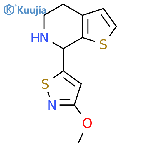 3-methoxy-5-{4H,5H,6H,7H-thieno2,3-cpyridin-7-yl}-1,2-thiazole structure