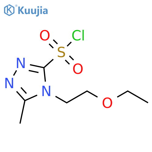 4H-1,2,4-Triazole-3-sulfonyl chloride, 4-(2-ethoxyethyl)-5-methyl- structure