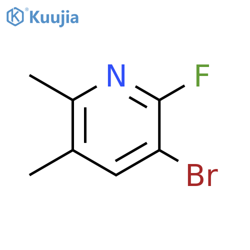 3-Bromo-2-fluoro-5,6-dimethylpyridine structure