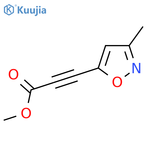 Methyl 3-(3-methyl-1,2-oxazol-5-yl)prop-2-ynoate structure