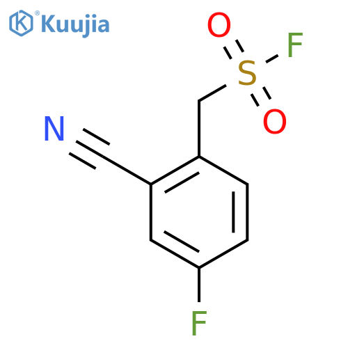 (2-Cyano-4-fluorophenyl)methanesulfonyl fluoride structure