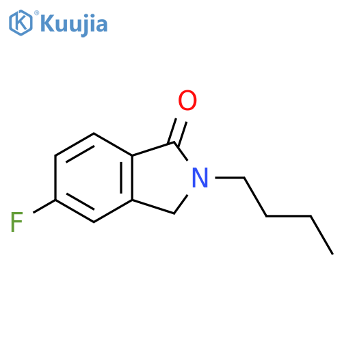 2-butyl-5-fluoro-3H-isoindol-1-one structure