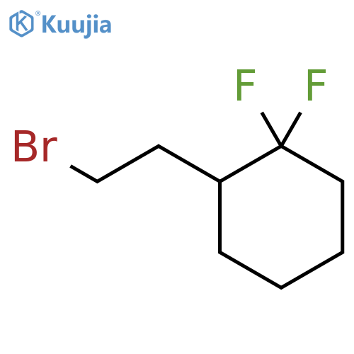 2-(2-Bromoethyl)-1,1-difluorocyclohexane structure