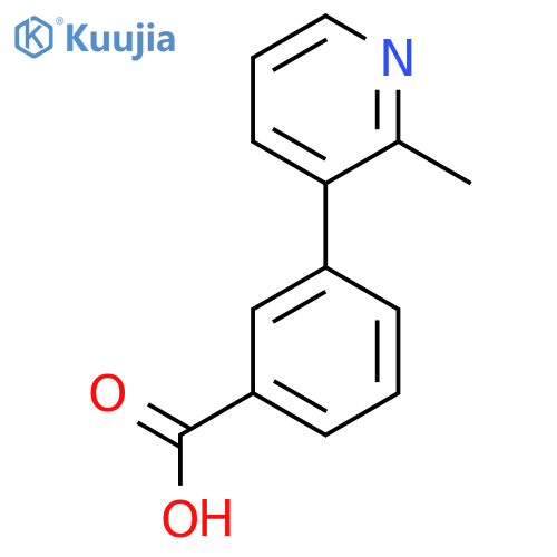 3-(2-Methylpyridin-3-yl)benzoic acid structure