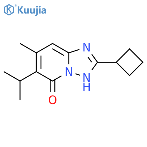 2-cyclobutyl-7-methyl-6-(propan-2-yl)-1,2,4triazolo1,5-apyridin-5-ol structure
