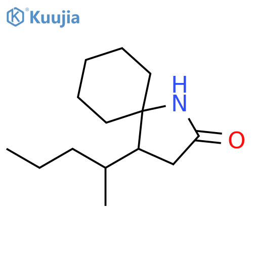 1-Azaspiro[4.5]decan-2-one, 4-(1-methylbutyl)- structure