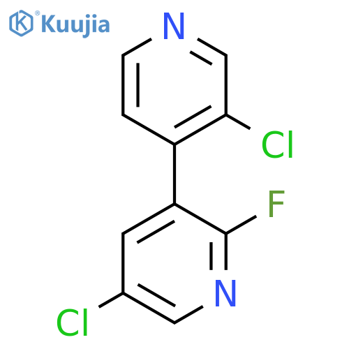 5-chloro-3-(3-chloropyridin-4-yl)-2-fluoropyridine structure