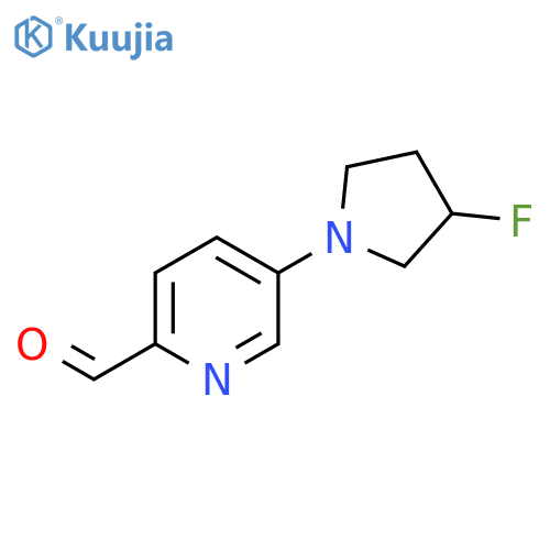 5-(3-Fluoropyrrolidin-1-yl)pyridine-2-carbaldehyde structure