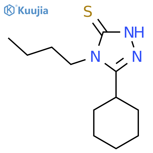 4-butyl-5-cyclohexyl-4H-1,2,4-triazole-3-thiol structure