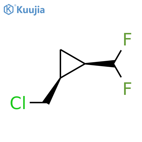 rac-(1R,2S)-1-(chloromethyl)-2-(difluoromethyl)cyclopropane structure