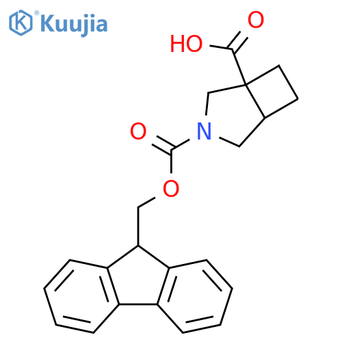 3-{[(9H-fluoren-9-yl)methoxy]carbonyl}-3-azabicyclo[3.2.0]heptane-1-carboxylic acid structure