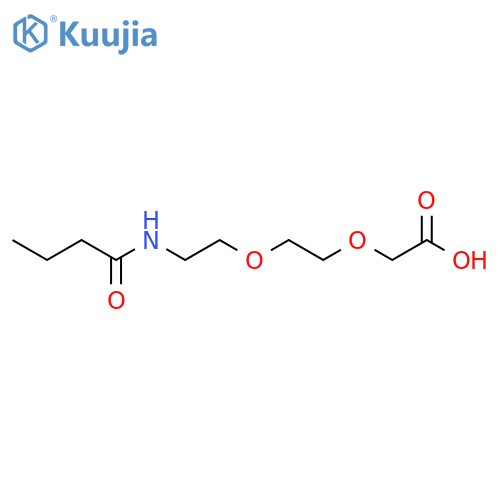 2-[2-(2-Butanamidoethoxy)ethoxy]acetic acid structure