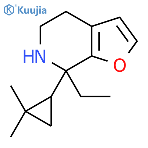 7-(2,2-dimethylcyclopropyl)-7-ethyl-4H,5H,6H,7H-furo2,3-cpyridine structure
