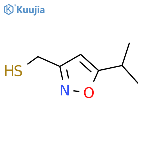 5-(propan-2-yl)-1,2-oxazol-3-ylmethanethiol structure