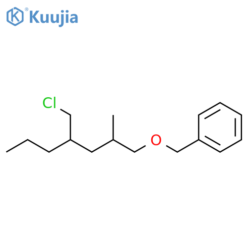 Benzene, [[[4-(chloromethyl)-2-methylheptyl]oxy]methyl]- structure