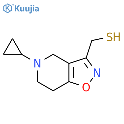{5-cyclopropyl-4H,5H,6H,7H-1,2oxazolo4,5-cpyridin-3-yl}methanethiol structure