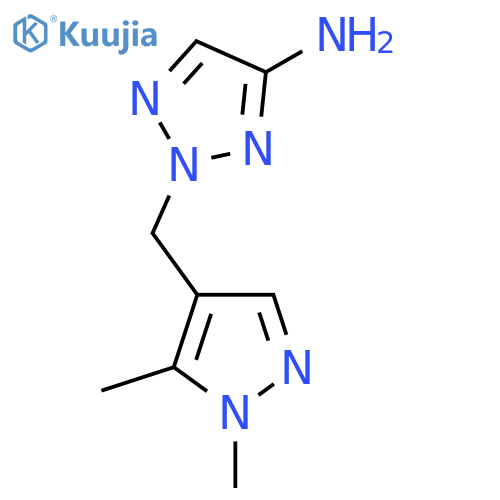 2-(1,5-dimethyl-1H-pyrazol-4-yl)methyl-2H-1,2,3-triazol-4-amine structure