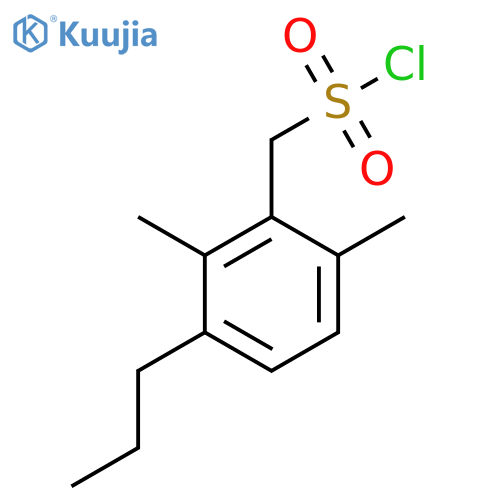 (2,6-dimethyl-3-propylphenyl)methanesulfonyl chloride structure