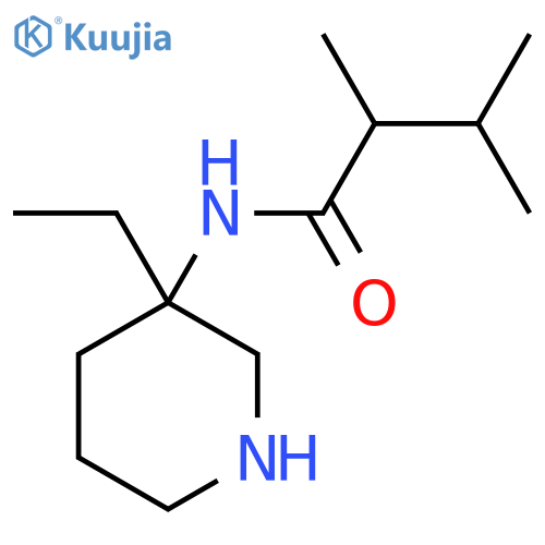 N-(3-ethylpiperidin-3-yl)-2,3-dimethylbutanamide structure