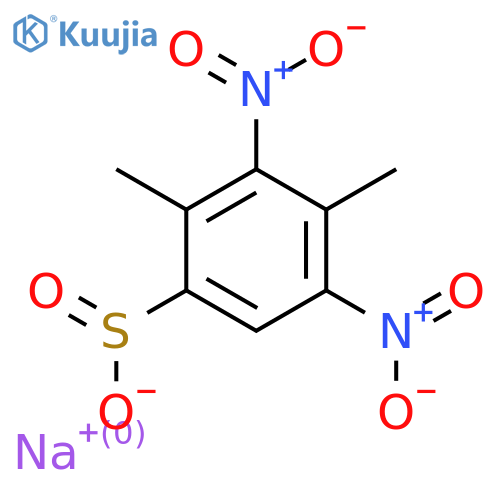 Sodium 2,4-dimethyl-3,5-dinitrobenzene-1-sulfinate structure