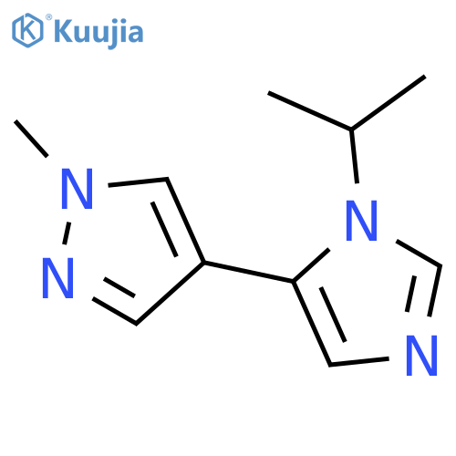 5-(1-methyl-1H-pyrazol-4-yl)-1-(propan-2-yl)-1H-imidazole structure