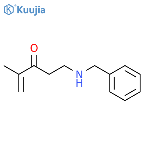 1-Penten-3-one, 2-methyl-5-[(phenylmethyl)amino]- structure