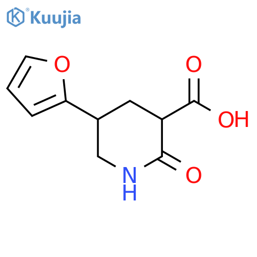 3-Piperidinecarboxylic acid, 5-(2-furanyl)-2-oxo- structure