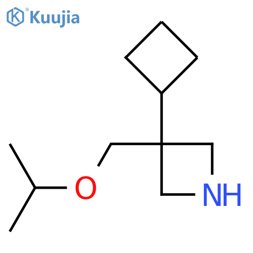 3-Cyclobutyl-3-(propan-2-yloxymethyl)azetidine structure