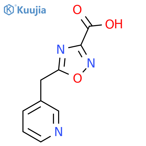 5-(pyridin-3-yl)methyl-1,2,4-oxadiazole-3-carboxylic acid structure