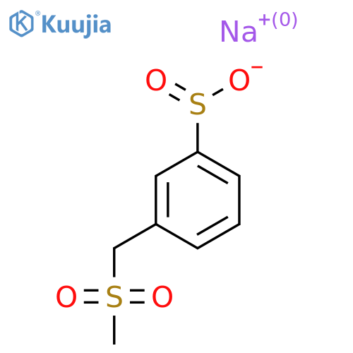 Sodium 3-(methanesulfonylmethyl)benzene-1-sulfinate structure