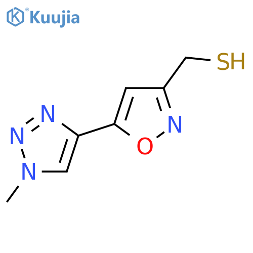 5-(1-methyl-1H-1,2,3-triazol-4-yl)-1,2-oxazol-3-ylmethanethiol structure