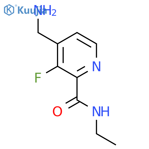 2-Pyridinecarboxamide, 4-(aminomethyl)-N-ethyl-3-fluoro- structure