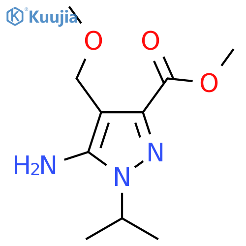 methyl 5-amino-4-(methoxymethyl)-1-(propan-2-yl)-1H-pyrazole-3-carboxylate structure
