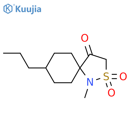 1-methyl-8-propyl-2lambda6-thia-1-azaspiro4.5decane-2,2,4-trione structure