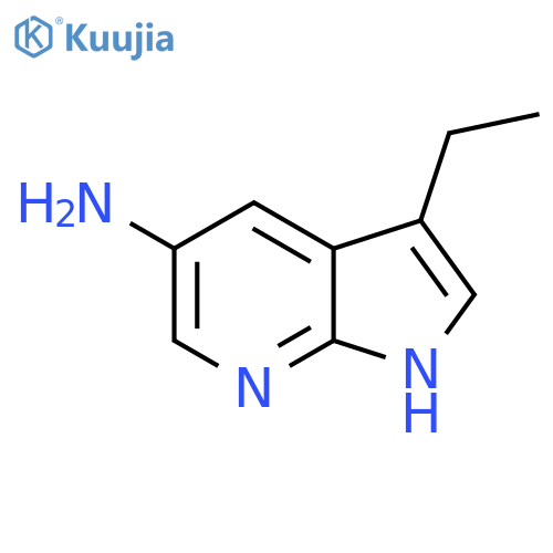 3-ethyl-1H-pyrrolo[2,3-b]pyridin-5-amine structure