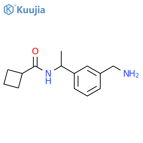 Cyclobutanecarboxamide, N-[1-[3-(aminomethyl)phenyl]ethyl]- structure