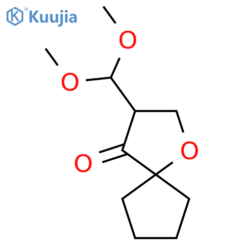 3-(dimethoxymethyl)-1-oxaspiro4.4nonan-4-one structure