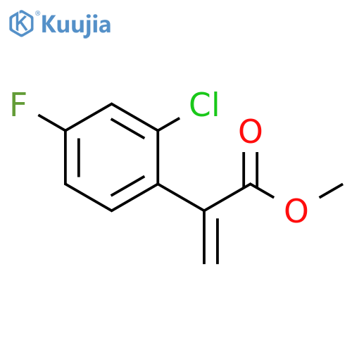 Benzeneacetic acid, 2-chloro-4-fluoro-α-methylene-, methyl ester structure